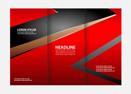 Tri-Fold Travel Mock up & Brochure Designのイラスト素材