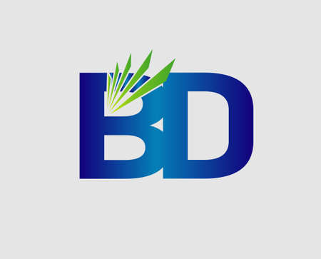 Letter B and D vectorのイラスト素材