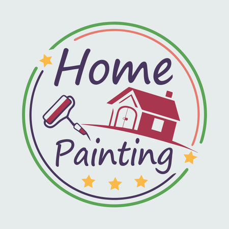 home painting design, vector illustration eps10 graphicのイラスト素材