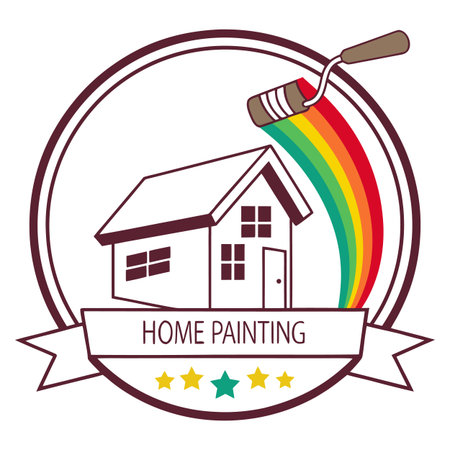 Home painting graphic design, vector illustration eps10   graphicのイラスト素材