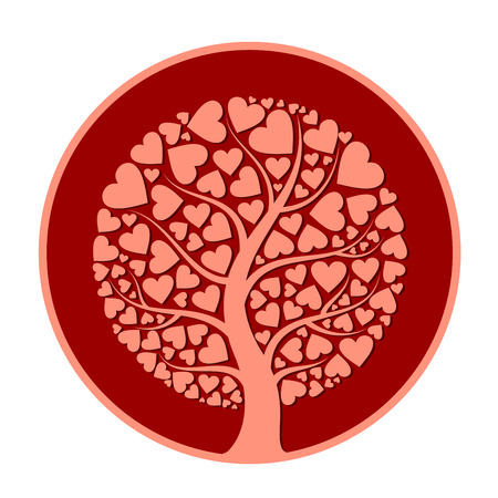 heart treeのイラスト素材