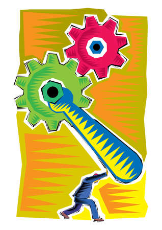 abstract Clipart of Business illustration industrial processのイラスト素材