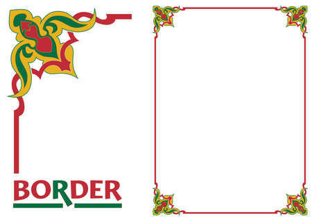 Certificates and Awards Borders and Framework decorated Elegant styleのイラスト素材