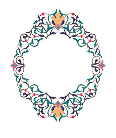 decoration Borders - Tiled frame in plant leaves and flowers Framework Decorative Elegant ornamental styleのイラスト素材