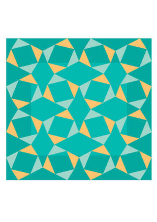 Arabic arabesque decorative ornamental illustration design vector