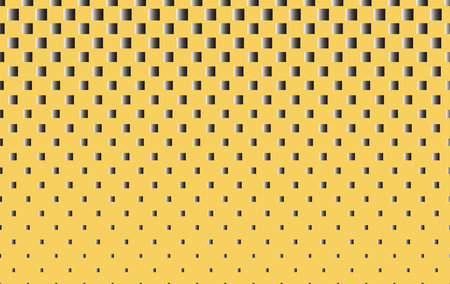 abstract background consisting of black squares and dots on a yellow background