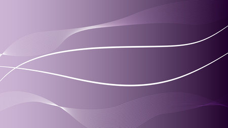 Purple abstract background with curved lines and waves. Vector illustration.のイラスト素材