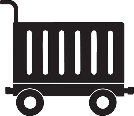 Simple Trolley Clipart for eCommerceのイラスト素材