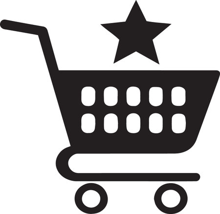 Simple Trolley Symbol for Webのイラスト素材