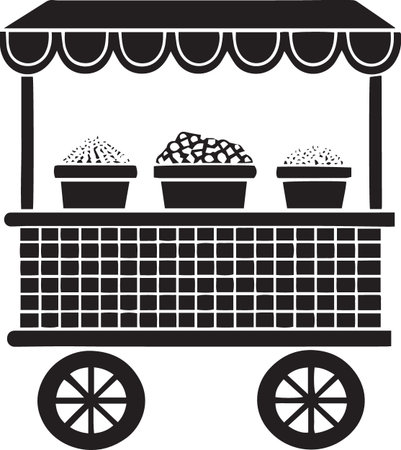 Simple Wagon Symbol for UIのイラスト素材