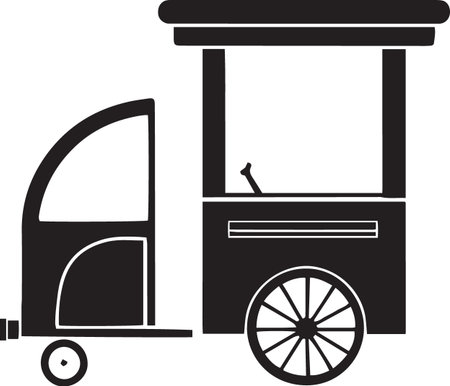 Utility Cart Vector #125のイラスト素材