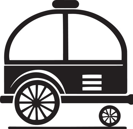 Simple Cart Illustration for Appのイラスト素材