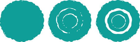 Circle Grunge Shape Vector â Abstract Worn Circle Designのイラスト素材