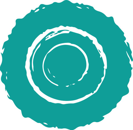 Circle Grunge Shape â Grunge Ink Round Texture Vectorのイラスト素材