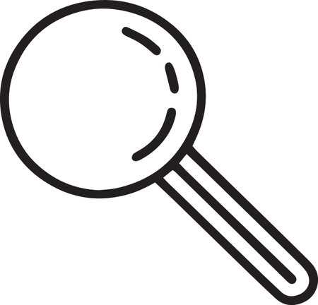 Black line Lollipop icon isolated on white background. Food, delicious symbol. Vector Illustrationのイラスト素材