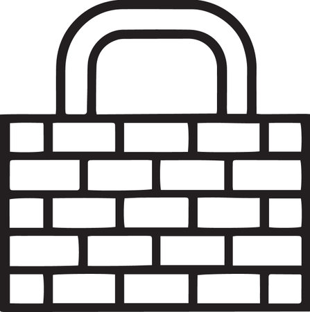 Lock icon isolated on white background. Security, safety, protection concept. Vector Illustrationのイラスト素材