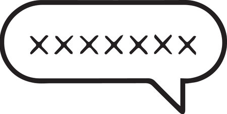 Black line Speech bubble with cross icon isolated on white background. Vector Illustrationのイラスト素材