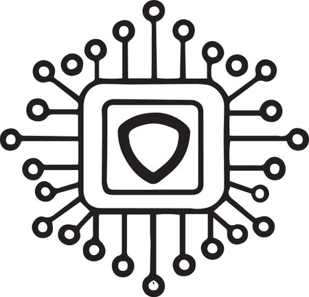 Cyber Security Icon Set â Digital Protection, Data Privacy, Network Safety Vectorのイラスト素材