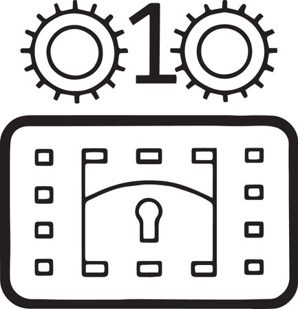 Cyber Security Icon Set â Digital Protection, Data Privacy, Network Safety Vectorのイラスト素材