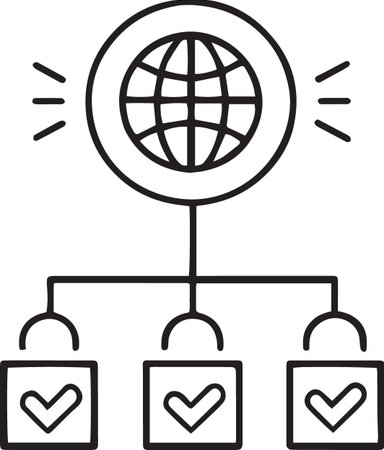 Web Hosting icon isolated on white background. Internet communication protocol. Vector Illustrationのイラスト素材