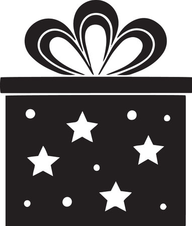 Birthday and Christmas Present Box Vectorのイラスト素材