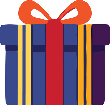 Holiday Celebration Gift Box Vectorのイラスト素材