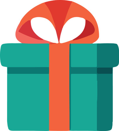 Flat Design Wrapped Present Boxes Illustrationのイラスト素材