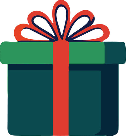 Holiday Celebration Gift Box Vectorのイラスト素材