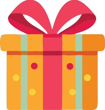 Decorative Colorful Present Vector Illustrationのイラスト素材
