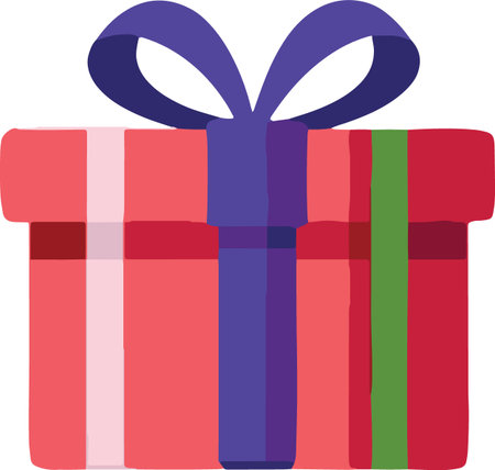 Holiday Celebration Gift Box Vectorのイラスト素材
