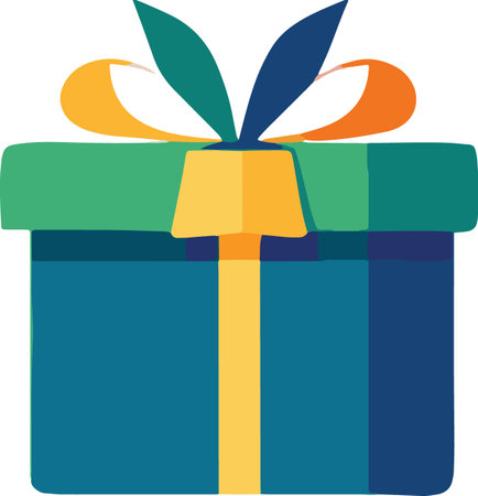 Decorative Colorful Present Vector Illustrationのイラスト素材