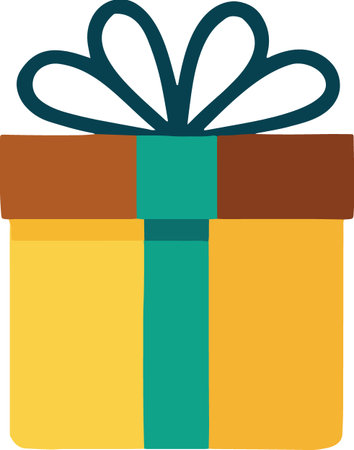 Flat Design Wrapped Present Boxes Illustrationのイラスト素材