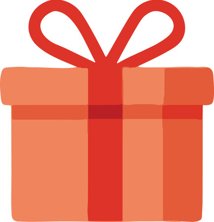 Flat Design Wrapped Present Boxes Illustrationのイラスト素材