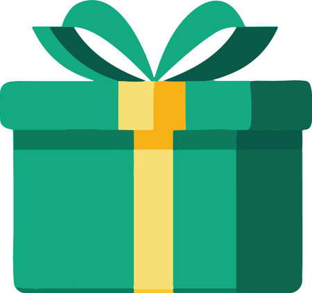 Flat Design Wrapped Present Boxes Illustrationのイラスト素材