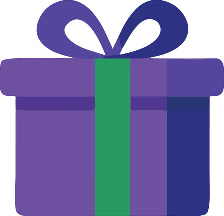 Decorative Colorful Present Vector Illustrationのイラスト素材