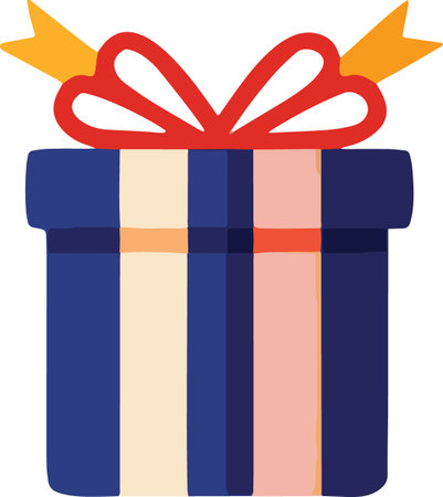 Decorative Colorful Present Vector Illustrationのイラスト素材