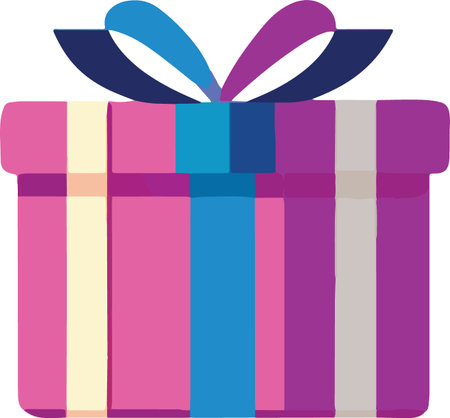 Flat Design Wrapped Present Boxes Illustrationのイラスト素材