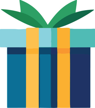 Flat Design Wrapped Present Boxes Illustrationのイラスト素材