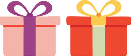 Decorative Colorful Present Vector Illustrationのイラスト素材