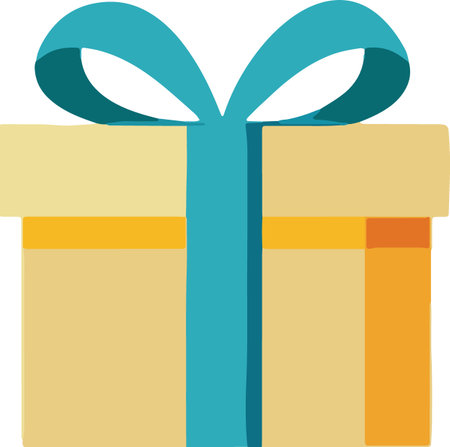 Flat Design Wrapped Present Boxes Illustrationのイラスト素材