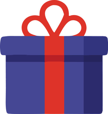 Flat Design Wrapped Present Boxes Illustrationのイラスト素材