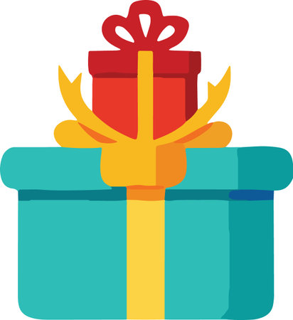 Decorative Colorful Present Vector Illustrationのイラスト素材