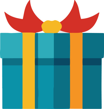 Flat Design Wrapped Present Boxes Illustrationのイラスト素材