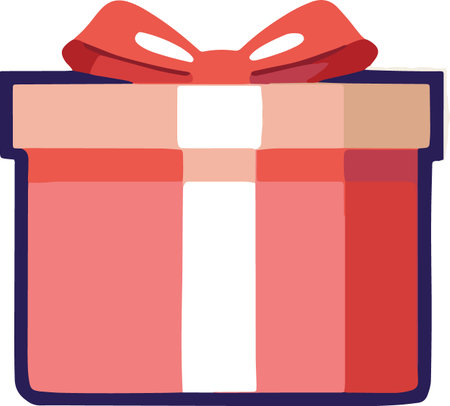 Flat Design Wrapped Present Boxes Illustrationのイラスト素材