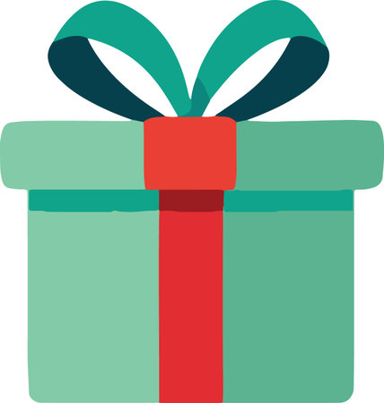 Flat Design Wrapped Present Boxes Illustrationのイラスト素材