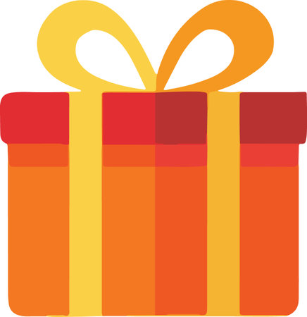 Flat Design Wrapped Present Boxes Illustrationのイラスト素材