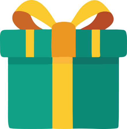 Flat Design Wrapped Present Boxes Illustrationのイラスト素材