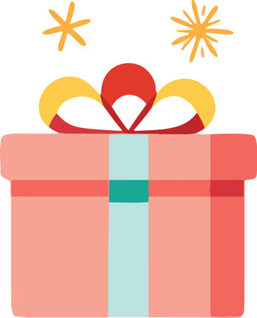 Flat Design Wrapped Present Boxes Illustrationのイラスト素材