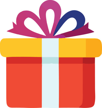 Decorative Colorful Present Vector Illustrationのイラスト素材