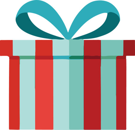 Flat Design Wrapped Present Boxes Illustrationのイラスト素材